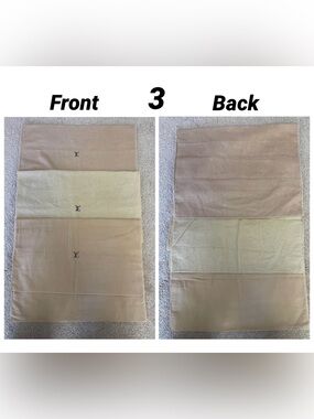 3 Pieces of LARGE Authentic Louis Vuitton DUSTBAG, 18x13 INCHES